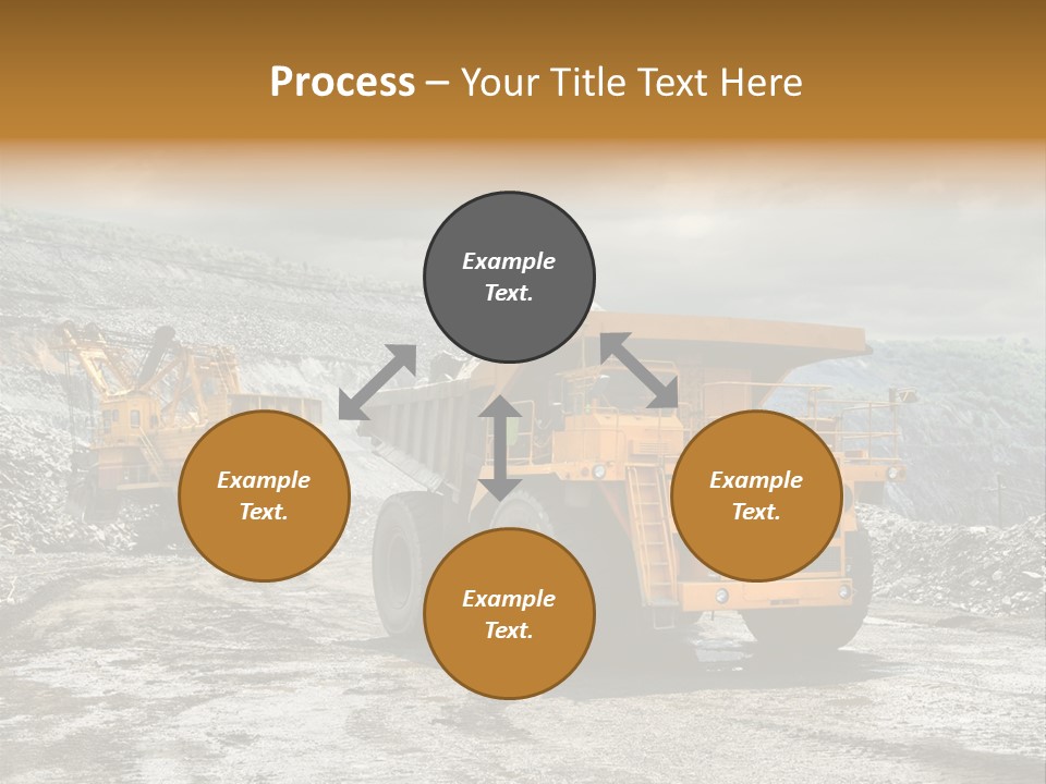Digger Shovel Car PowerPoint Template