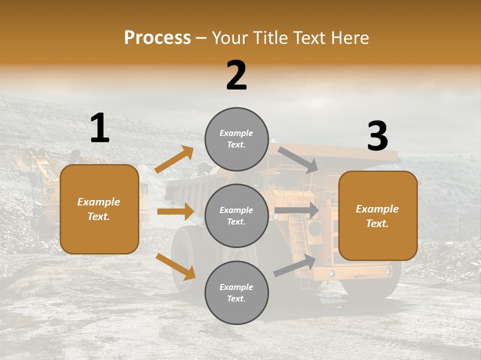 Digger Shovel Car PowerPoint Template