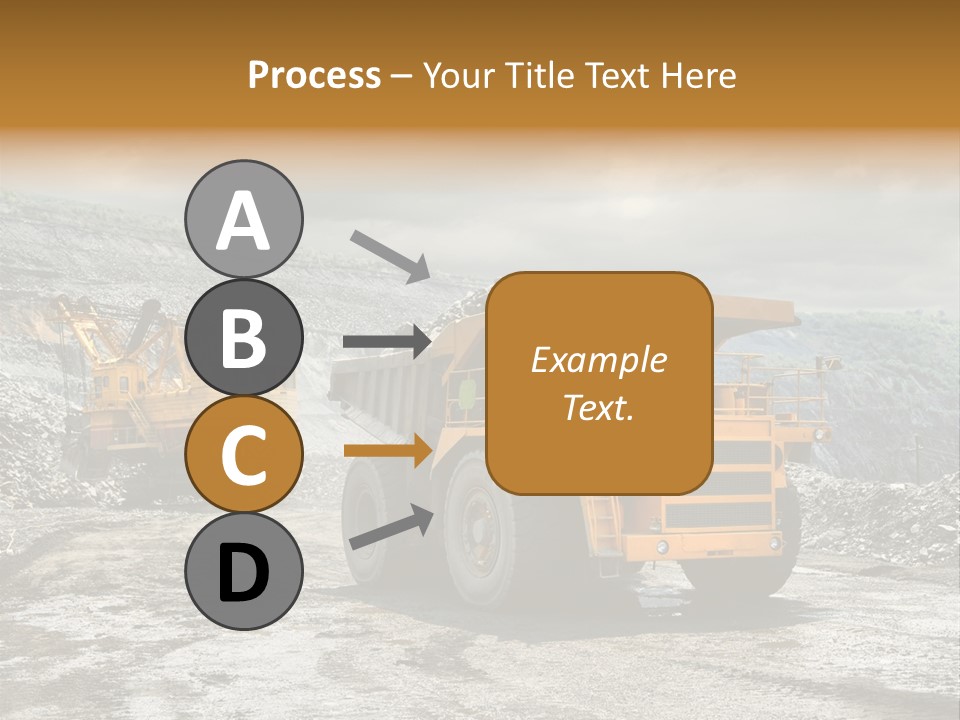 Digger Shovel Car PowerPoint Template