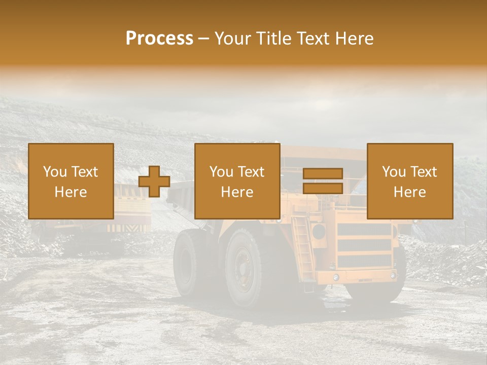 Digger Shovel Car PowerPoint Template