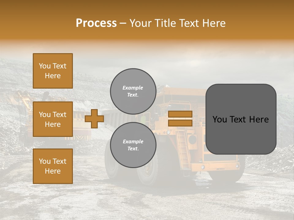 Digger Shovel Car PowerPoint Template