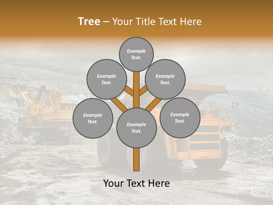 Digger Shovel Car PowerPoint Template