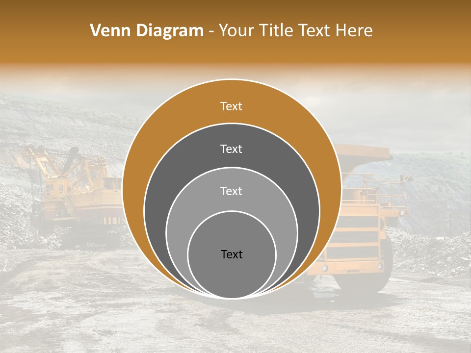 Digger Shovel Car PowerPoint Template