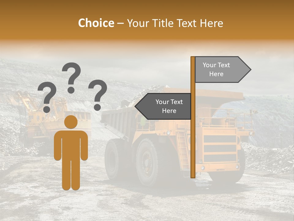 Digger Shovel Car PowerPoint Template