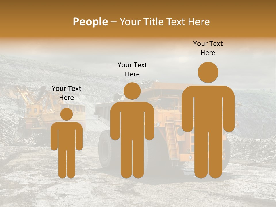 Digger Shovel Car PowerPoint Template