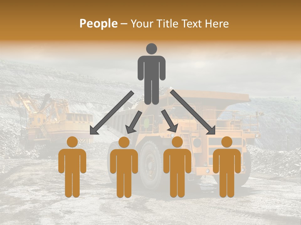 Digger Shovel Car PowerPoint Template