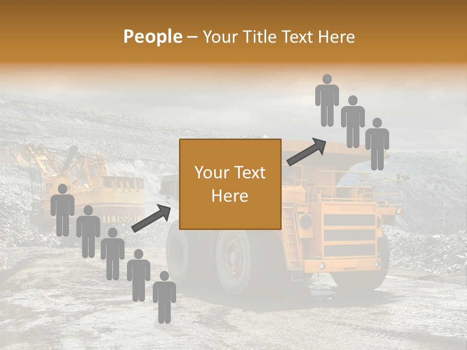 Digger Shovel Car PowerPoint Template