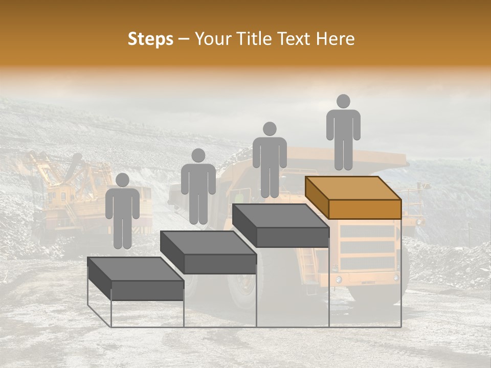 Digger Shovel Car PowerPoint Template