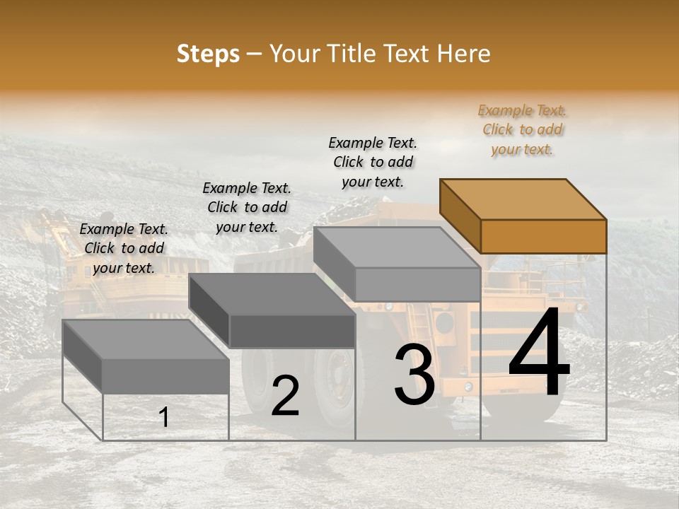 Digger Shovel Car PowerPoint Template