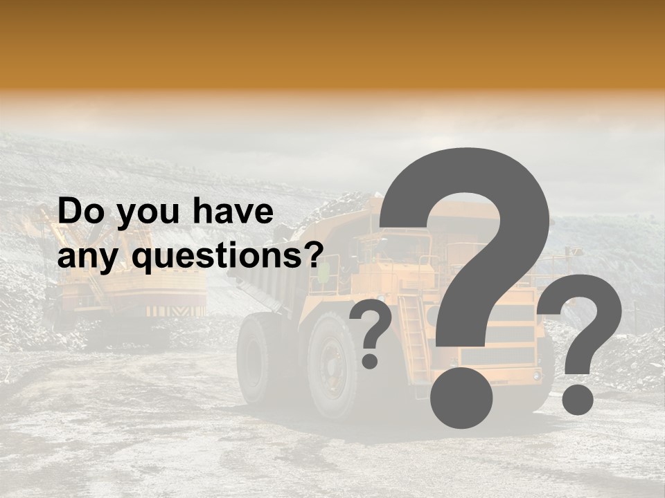 Digger Shovel Car PowerPoint Template