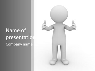 Businessman Business Message PowerPoint Template