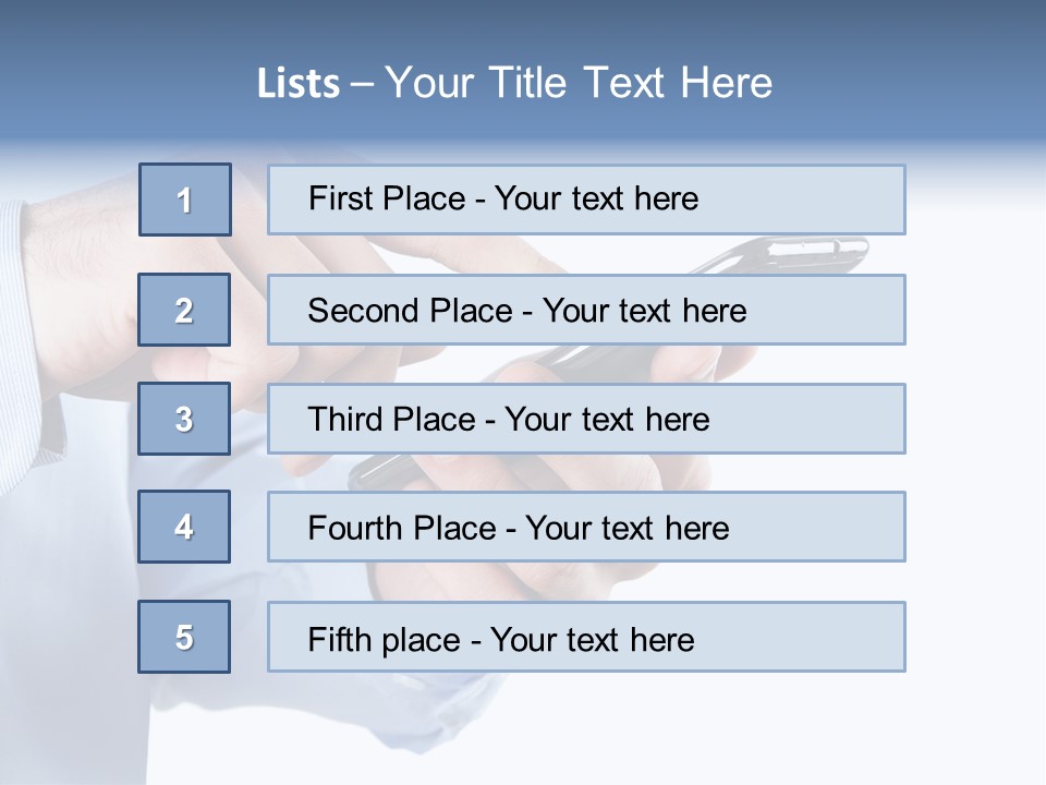 Model Sms Equipment PowerPoint Template