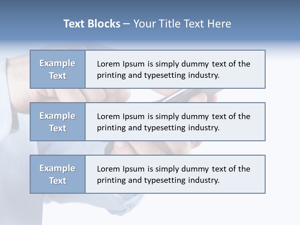 Model Sms Equipment PowerPoint Template