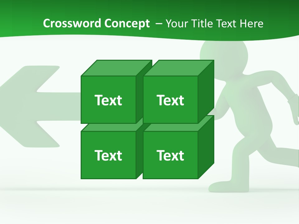 Illustration Way Doorway PowerPoint Template