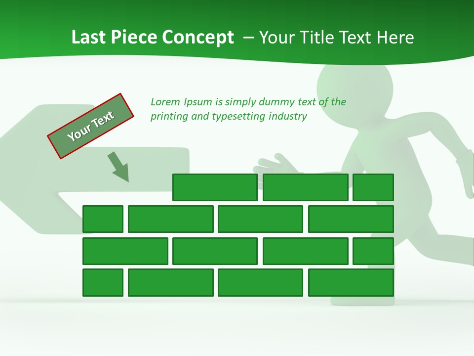 Illustration Way Doorway PowerPoint Template