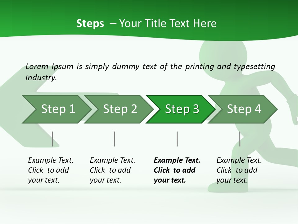 Illustration Way Doorway PowerPoint Template