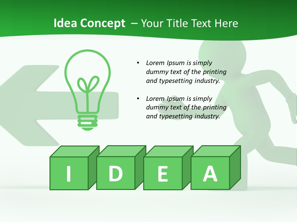 Illustration Way Doorway PowerPoint Template