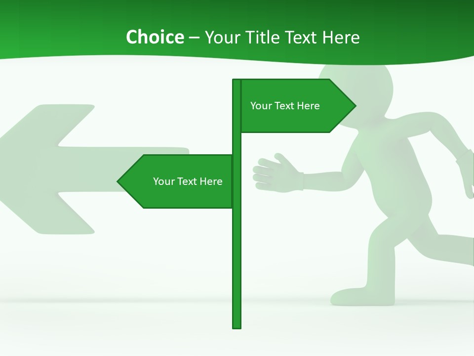 Illustration Way Doorway PowerPoint Template
