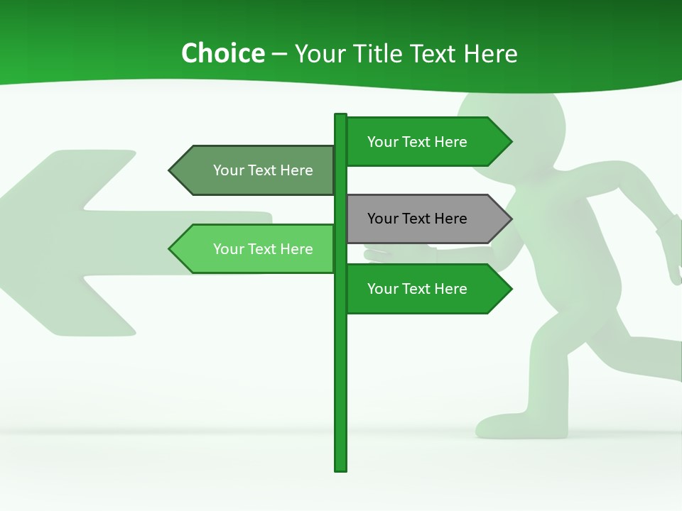 Illustration Way Doorway PowerPoint Template