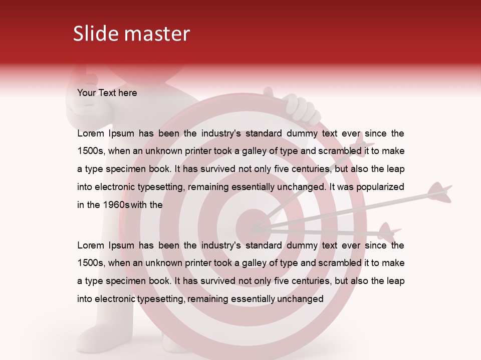 Perfect Eye Red PowerPoint Template