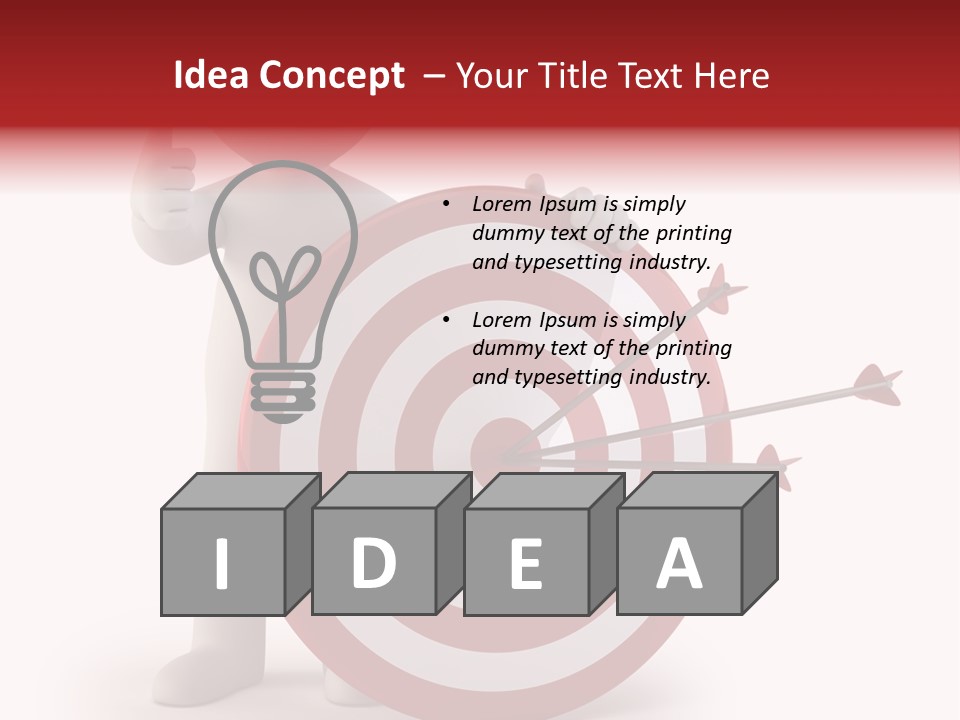 Perfect Eye Red PowerPoint Template