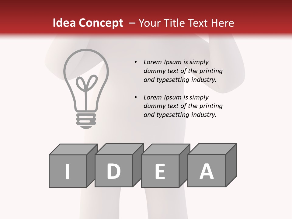 Little Depression Problem PowerPoint Template