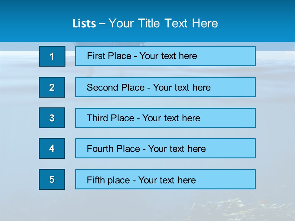 Sail Boat Pure Underwater PowerPoint Template