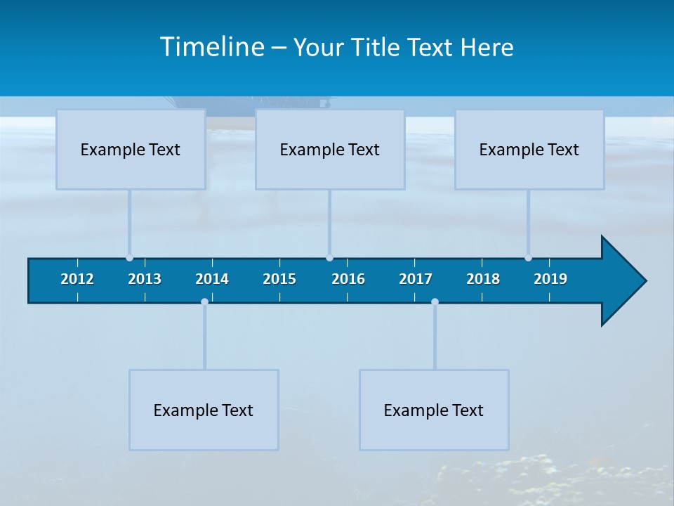 Sail Boat Pure Underwater PowerPoint Template