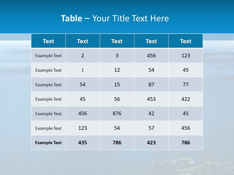 Sail Boat Pure Underwater PowerPoint Template