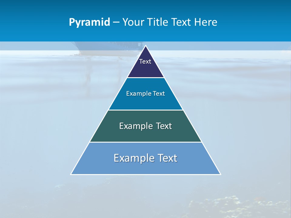 Sail Boat Pure Underwater PowerPoint Template