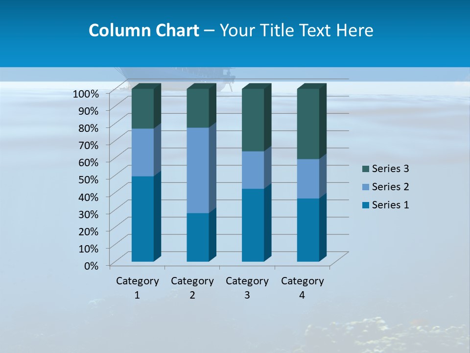Sail Boat Pure Underwater PowerPoint Template