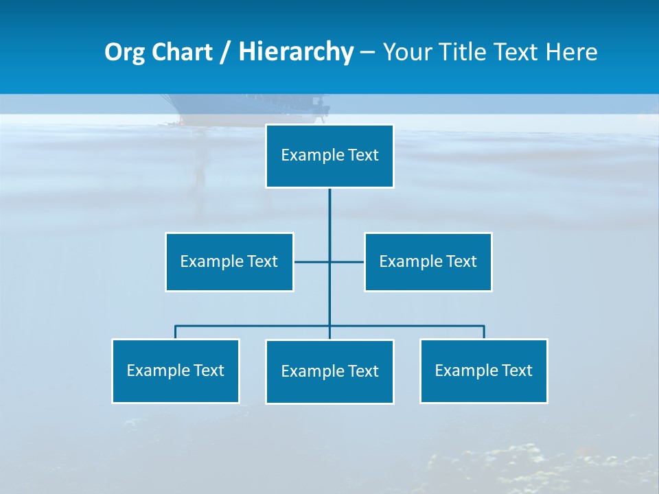 Sail Boat Pure Underwater PowerPoint Template