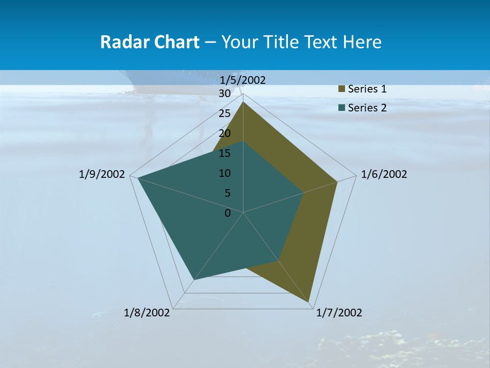 Sail Boat Pure Underwater PowerPoint Template