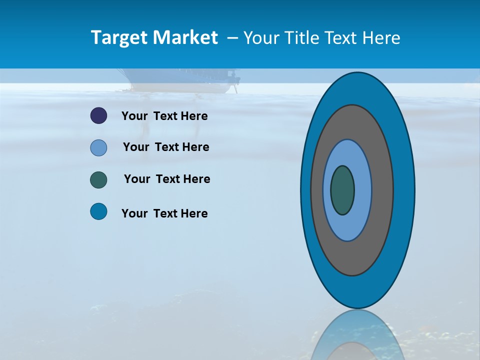 Sail Boat Pure Underwater PowerPoint Template