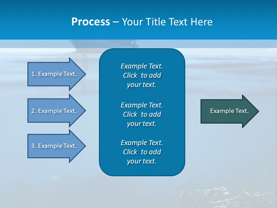 Sail Boat Pure Underwater PowerPoint Template