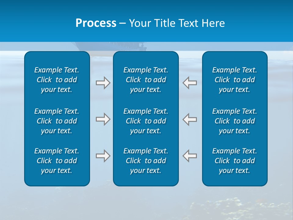 Sail Boat Pure Underwater PowerPoint Template
