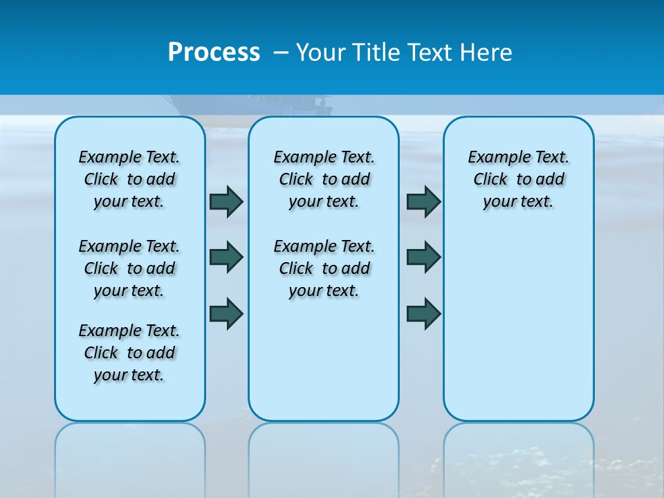 Sail Boat Pure Underwater PowerPoint Template