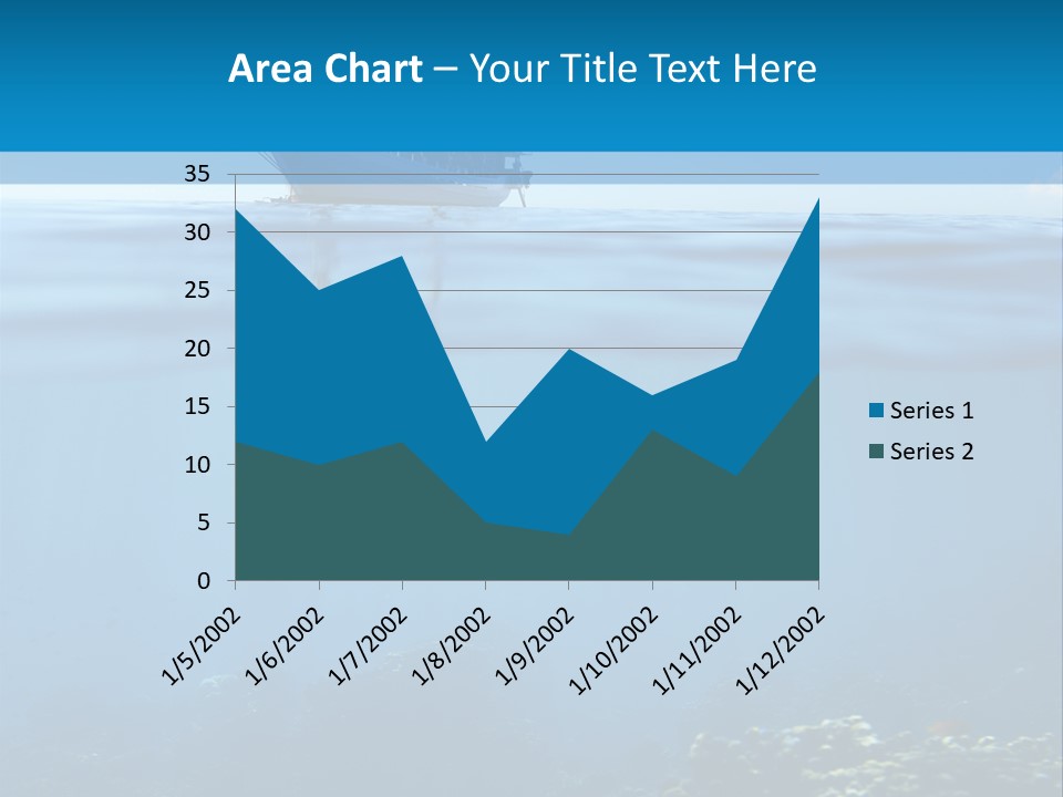 Sail Boat Pure Underwater PowerPoint Template