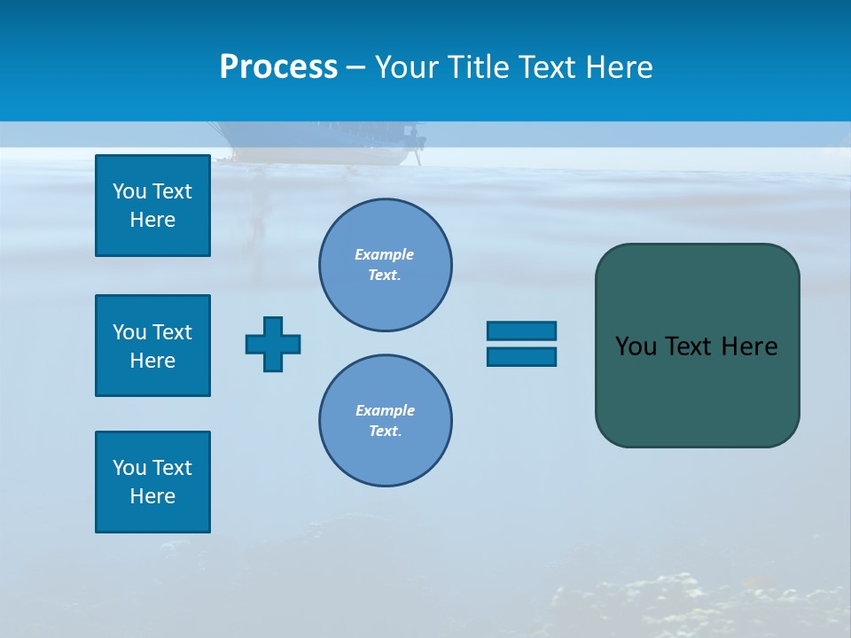 Sail Boat Pure Underwater PowerPoint Template