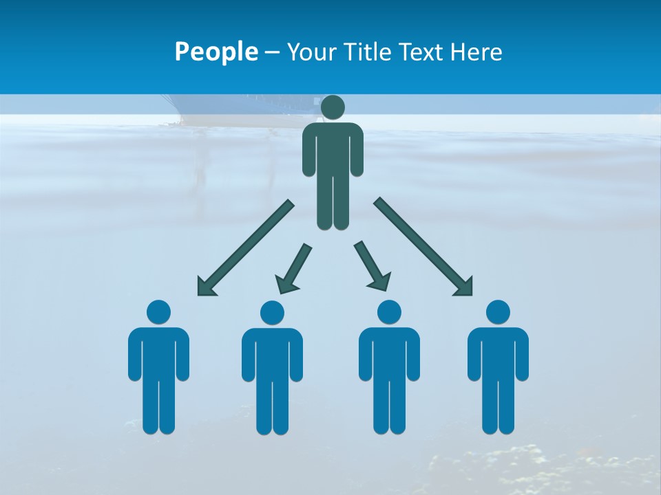 Sail Boat Pure Underwater PowerPoint Template