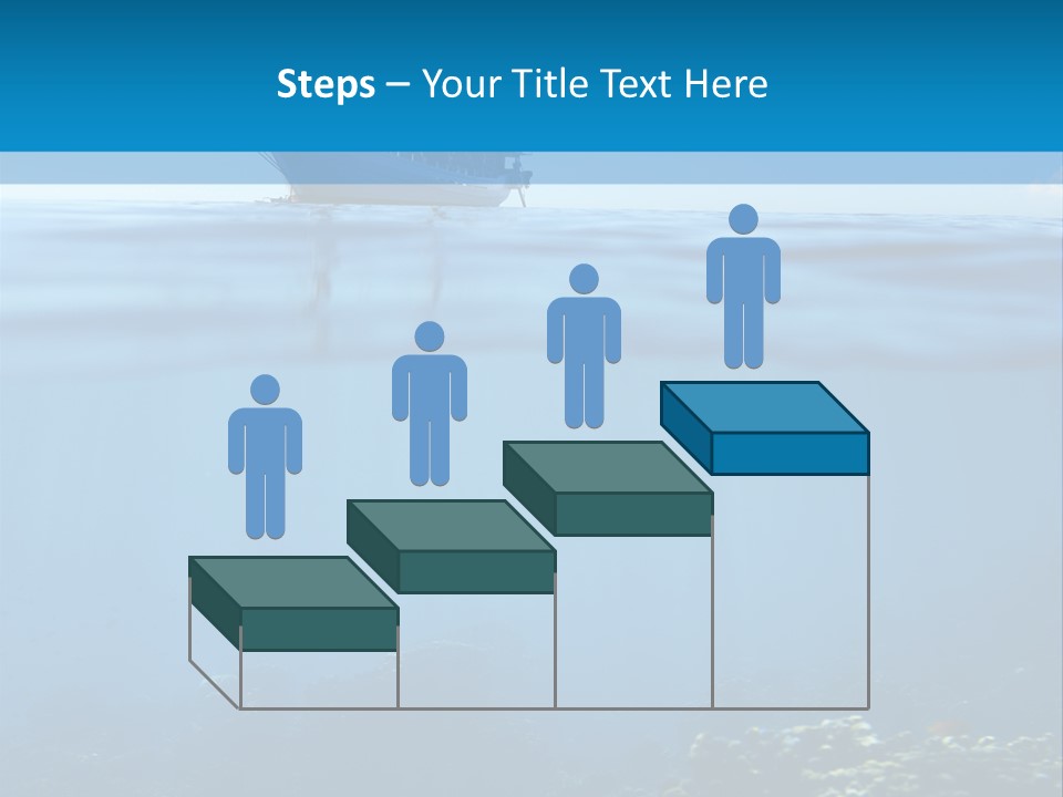 Sail Boat Pure Underwater PowerPoint Template