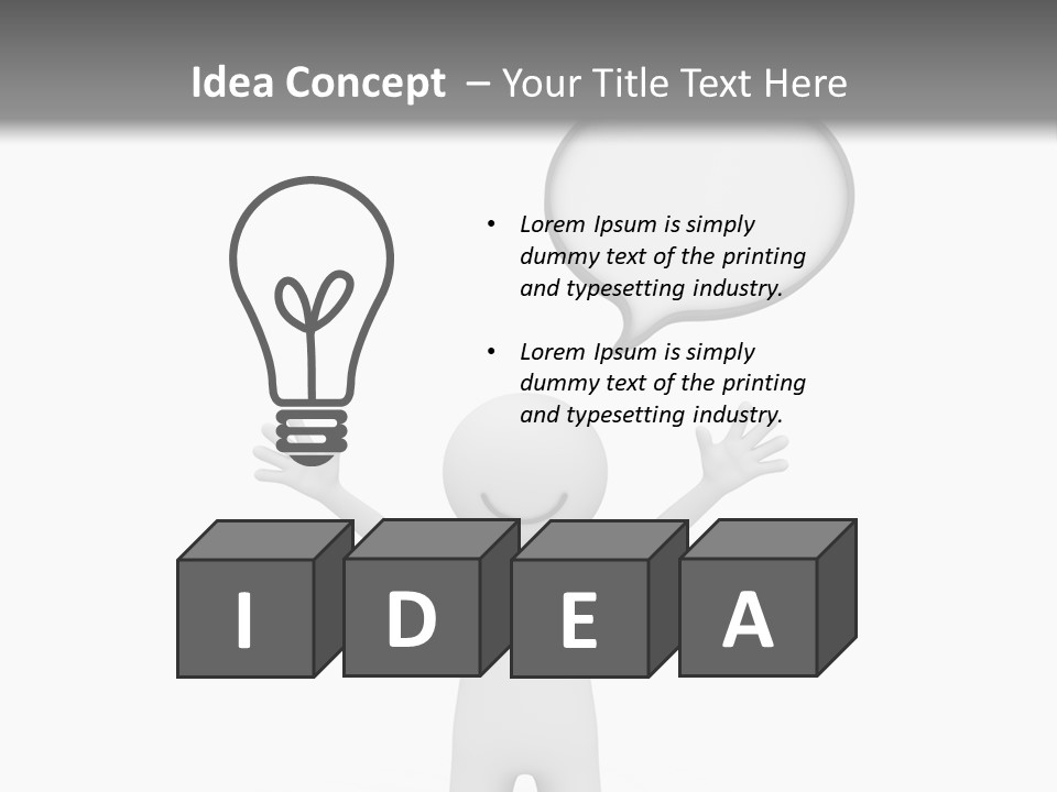 Gladness Glad Portrait PowerPoint Template