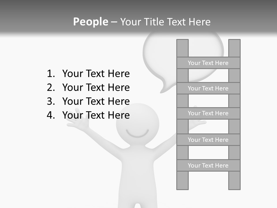 Gladness Glad Portrait PowerPoint Template