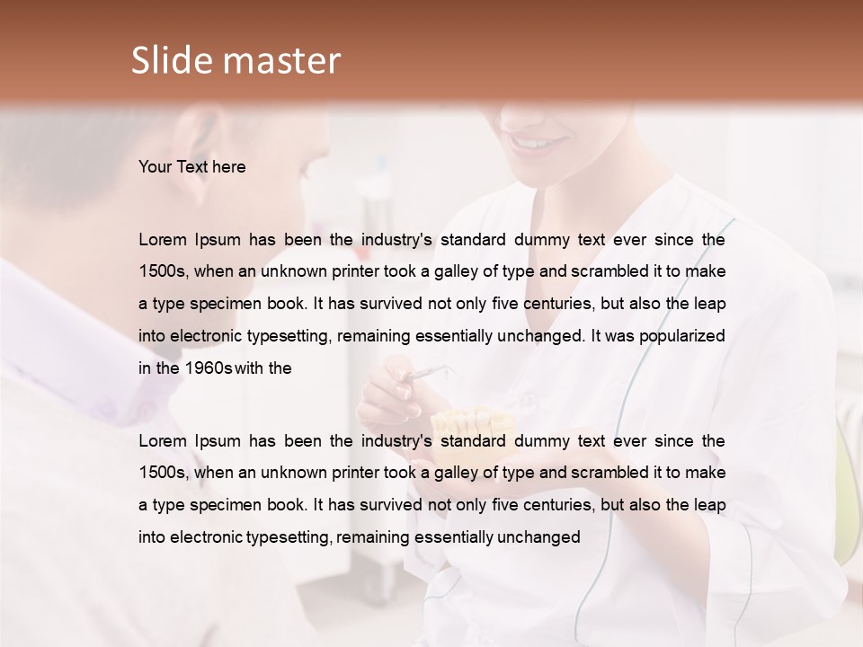 Caucasian Healthy Hygiene PowerPoint Template