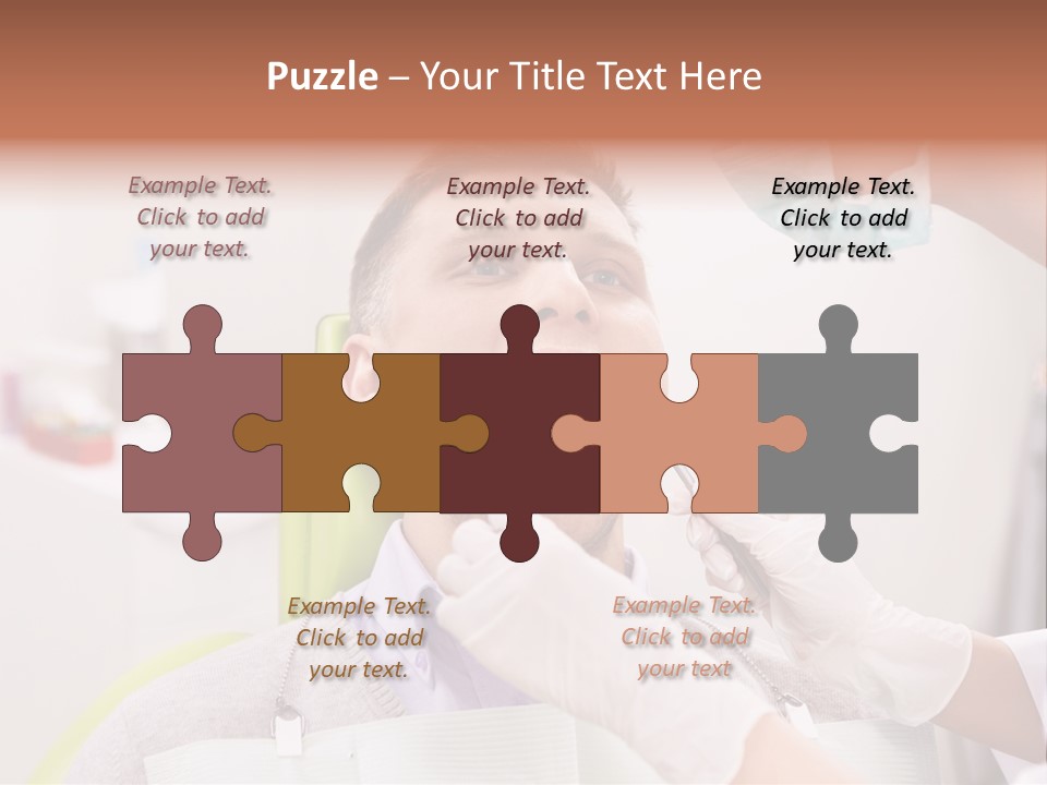 A Man Getting His Teeth Checked By A Dentist PowerPoint Template