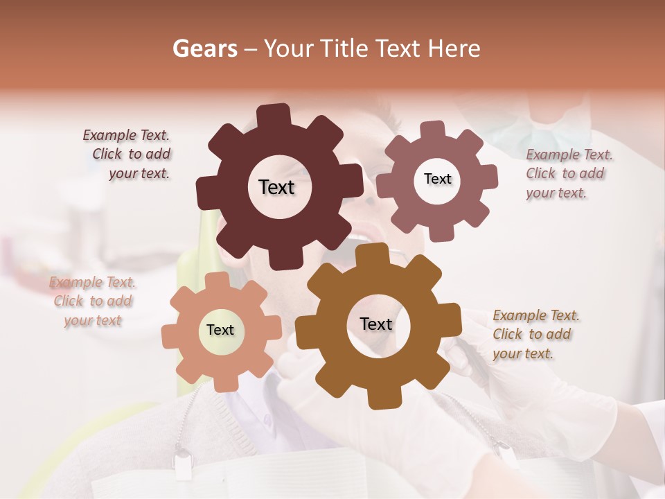 A Man Getting His Teeth Checked By A Dentist PowerPoint Template
