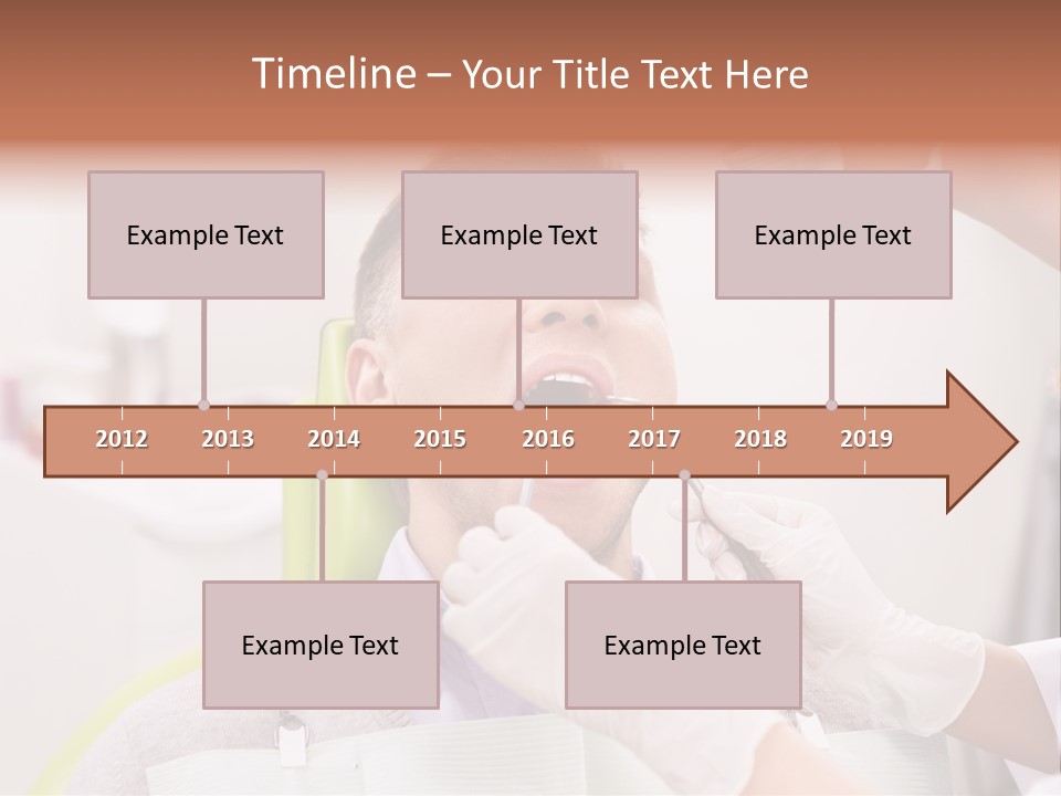 A Man Getting His Teeth Checked By A Dentist PowerPoint Template