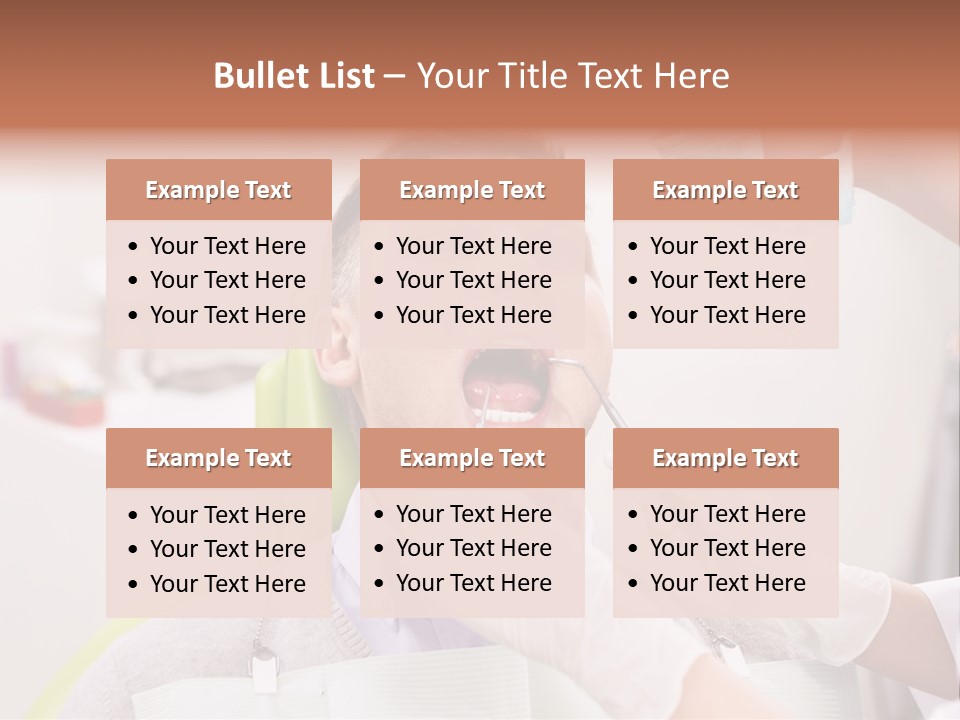 A Man Getting His Teeth Checked By A Dentist PowerPoint Template