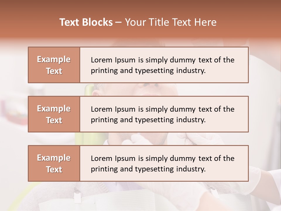 A Man Getting His Teeth Checked By A Dentist PowerPoint Template