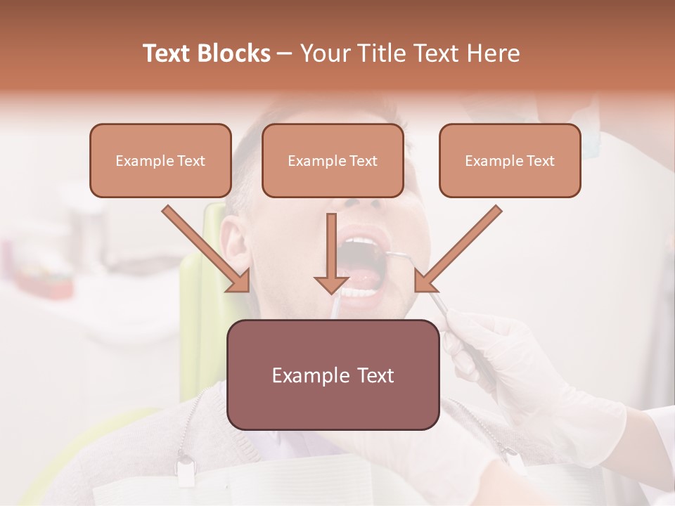A Man Getting His Teeth Checked By A Dentist PowerPoint Template